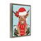 Stupell Industries Holiday Cattle with Holly Berries Floating Frame By Jo Taylor